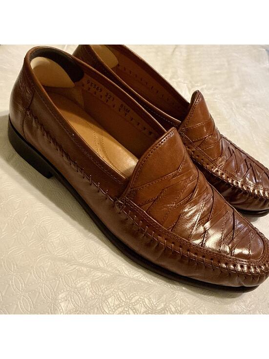 Brass Boot Brown Leather Loafers